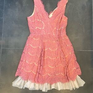 Pink Lace Dress